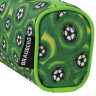 Пенал-косметичка BRAUBERG для учеников начальной школы, зеленый, футбольные мячи, 21х6х8 см, 223907