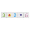 Кубики пластиковые "Весёлая арифметика" 12 шт., 4х4х4 см, цветные цифры на белых кубиках, 10 КОРОЛЕВСТВО, 708